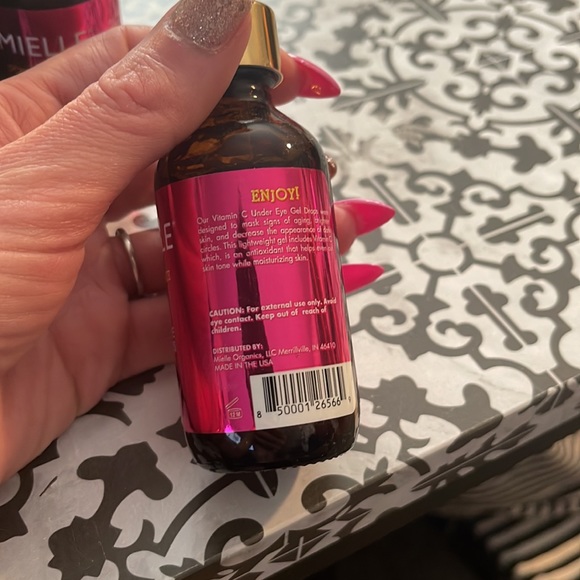 BNIB Mielle bundle - 3 Vitamin C under eye drops and strengthening Edge Gel - Picture 2 of 3